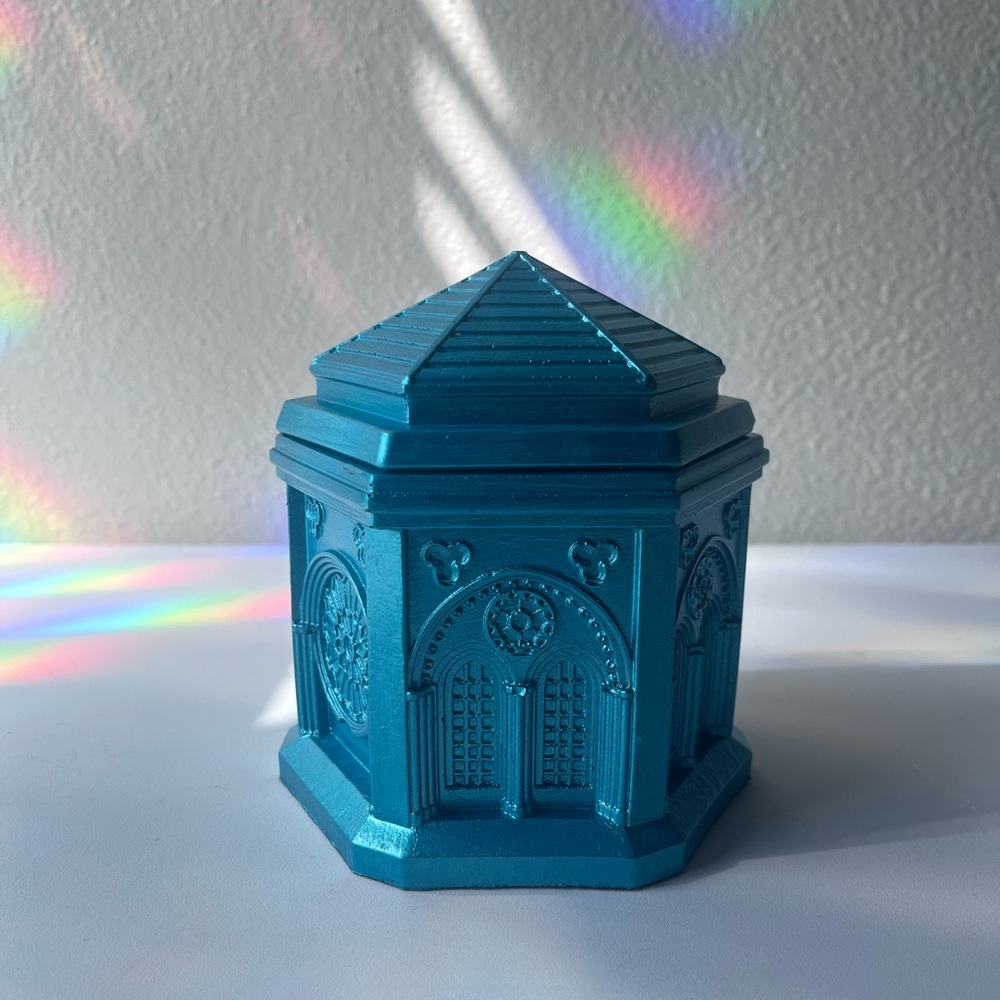 Blue Hexagonal Candle Holder